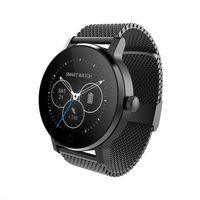 SMA-09 Smart Fitness Tracker Watch Smartwatch for iPhone 5 5s 6 6s 6plus 7 7s 7plus 8 and Android Phone for Men Black Activity Tracker