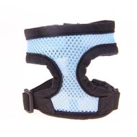 haoricu Pet Vest, Adjustable Comfort Soft Breathable Puppy Cat Harness Vest for Small Dogs Lead Leash Chest Belt (XL, Blue)