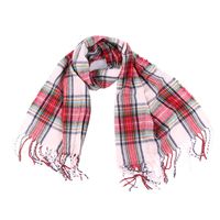 Bolayu Women Ladies Patchwork Scarf Tassel Wrap Shawls Headband Soft Shawl Long Scarves (White)