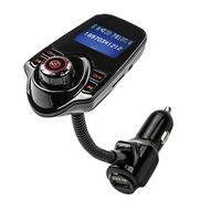 AutumnFall Car Kit Handsfree Wireless Bluetooth FM Transmitter MP3 Player USB LCD Modulator (Red)