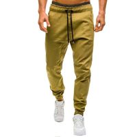Hot Sale!Clearance,Todaies Men Autumn Winter Casual Tether Elastic design Pants Sport Legging 4 Colors (M, Khaki)
