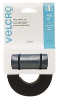 Velcro 90340 2 Pack 12ft. x 3/4in. One Wrap Rolls, Black