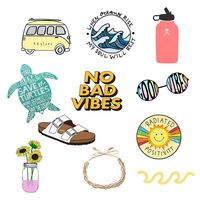 Vsco Stickers for Water Bottles Big 11-Pack Cute Aesthetic Trendy Waterproof Vinyl Stickers for Teens Kids Girls and Boys, Perfect for Laptop Phone Travel Guitar Bike Helmet Car