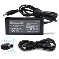 ECHEER 19V 3.42A 65W AC Charger Compatible with Toshiba Satellite PA3714U-1ACA PA3917U-1ACA PA3715U-1ACA C55 C55T-A5222 C655 C855D L305D L505 L655 L755 A665 A505 P755 P775 P855 P875 Adapter 5.5x2.5mm