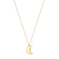 Mevecco Gold Dainty Crescent Necklace,14K Gold Plated Cute Tiny Phase Moon Elegant Delicate Pendant Necklace for Women and Teen Girls ...