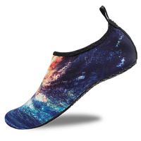 Womens and Mens Kids Water Shoes Barefoot Quick-Dry Aqua Socks for Beach Swim Surf Yoga Exercise (Galaxy, 48/49)