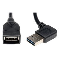 Tripp Lite Universal Reversible USB 2.0 Hi-Speed Extension Cable - USB extension cable - 1.5 ft
