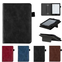 for Kobo Clara HD 2018 6.0 inch Cover Case,Folding Folio Case Ultra-Thin Custer Tri-Fold Smart PU Leather Stand Case Cover (Red)