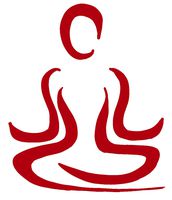 hBARSCI Meditation Pose Vinyl Decal - 5 Inches - for Cars, Trucks, Windows, Laptops, Tablets, Outdoor-Grade 2.5mil Thick Vinyl - Red