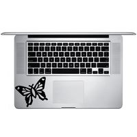 Christian Butterfly Silhouette Vinyl Sticker Laptop Keyboard Inside Corner iPhone Cell Decal (3.5" Wide)