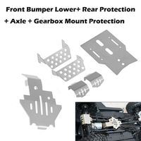 Euone Guards for TRX4 Clearance, 6pcs/Set Front Bumper Lower+Axle+Gearbox Mount Protection Skid Plate for TRX4