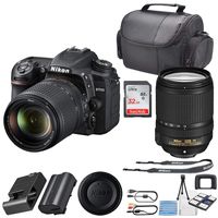 Nikon D7500 DSLR Camera with Nikon AF-S DX NIKKOR 18-140mm + 32GB SanDisk Memory + Professional Carrying Case + Camera Deluxe Starter Kit