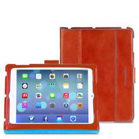 Piquadro Ipadair2 Stand Up Leather Case with Automatic Sleep/Wake Function, Orange