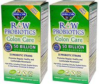 Garden of Life Raw Probiotics Colon Care, 30 Count (Pack of 2)