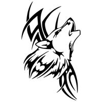 856store Big Promotion Waterproof Tattoo Wolf Car Styling Stickers Vehicle Motorcycle Body Decal Decor