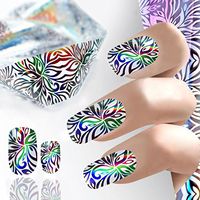 Nail Art Stickers,Putars Fashion Design Nail Art Foil Stickers Transfer Decal Tips Manicure (J)