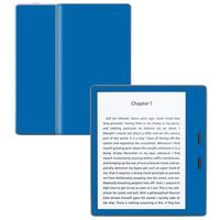 MightySkins Skin Compatible with Amazon Kindle Oasis 7" (9th Gen) - Solid Blue | Protective, Durable, and Unique Vinyl Decal wrap Cover | Easy to Apply, Remove, and Change Styles | Made in The USA