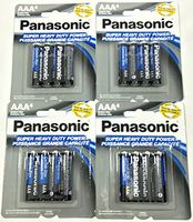 16pc Panasonic AAA Batteries Super Heavy Duty Power Carbon Zinc Triple A Battery 1.5v