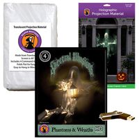 Spectral Illusions Phantoms and Wraiths Halloween Digital Decoration on USB with Holographic Doorway + Reaper Bros Window Projection Screens