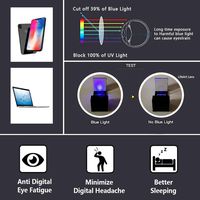 LifeArt Blue Light Blocking Glasses,Computer Reading Glasses,Transparent Lens,Reduce Headaches&Eyestrain,Stylish for Women/Men +2.00