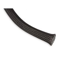 Techflex 1/8 Inch PET Expandable Braided Sleeving- 25ft - Black by