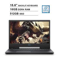 Dell G5 15 5590 15.6 Inch FHD 1080P Gaming Laptop (9th Gen Intel Quad Core i5-9300H up to 4.1 GHz, 16GB DDR4 RAM, 512GB SSD, GeForce GTX 1650 4GB, Backlit KB, Windows 10) (White)