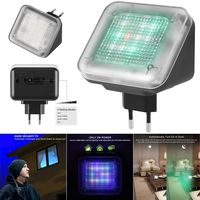 Kiode LED TV Simulator,Home Security Burglar Intruder Deterrent with Light Sensor EU Plug