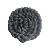 Newborn Photography Props Blanket Basket Braid Wool Wrap Newborn Baby Photography Props(Deep Grey)