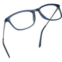 LifeArt Blue Light Blocking Computer Reading Glasses with Transparent Lens for Women/Men, 0.00(No Magnification)