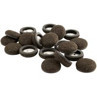 Super Sliders 4338595N Formed Felt Furniture Movers For For Hardwood Floors, 1 Inch, Brown, 20 Piece