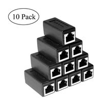 Rj45 Coupler,cat6 Coupler Female to Female Support Cat7/Cat6/Cat5,10 Pack JH-LINK Ethernet Coupler