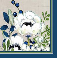 Flowers Paper Luncheon Napkin, Set of 20-7 x 1 x 7 Inches