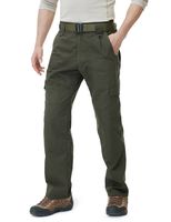 CQR Men's Tactical Pants Lightweight EDC Assault Cargo, Duratex(tlp104) - Green, 38W x 36L