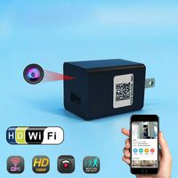 elegantstunning HD 1080P Wireless Mini Camera Wall WiFi Charger Adapter Video Security Camera US Plug