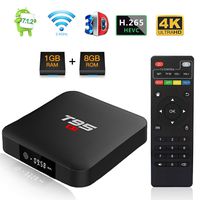 Android 7.1 TV Box, T95 S1 Smart Internet TV Box Amlogic S905W Quad Core 1GB/8GB with Digital Display HDMI Ultra HD 4K Ethernet 2.4GHz WiFi H.265 Video Decoder