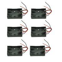 6PCS 3AAx 1.5V 3 Cell AA Battery Holder Case (57.3x46.3x14.7mm)