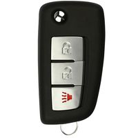 KeylessOption Keyless Entry Remote Car Uncut Flip Key Fob Replacement for KBRASTU15