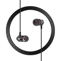 Earbuds Earphones Headphones, Earfly Magnetic Wired Earphones, In-Ear Headphones, Earbuds with Mic, Stereo Headsets, 3.5mm Jack for iPhone 6 6s Plus iPad Note Android Phone Tablet Computer PC (Black)
