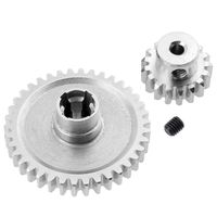 Hobbypark Metal Diff Main Gear 38T & Motor Pinion Gear 17T for RC 1/18 WLtoys A959 A949 A969 A979 Replacement of A949-24 RC Car Buggy Upgrade Parts