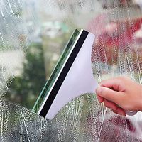 WNTHBJ Glass Scraper Cleaner, Soft Plastic Glass Brush Wiper, Simple Non-Slip Handle Glass Wiper(100 pcs)