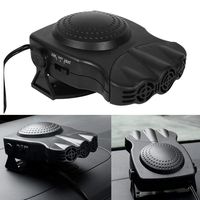 12V Car Heater, Portable Adjustable Auto Heating Cooling Fan Defroster Demister 3-Outlet Plug In Cigarette Lighter 150W