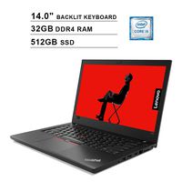 2020 Newest Lenovo ThinkPad T480 14 Inch FHD Laptop (8th Gen Inter Quad Core i5-8250U up to 3.4GHz, 32GB DDR4 RAM, 512GB SSD, Intel UHD Graphics 620, Backlit Keyboard, Windows 10 Pro)