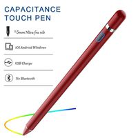 Stylus Pencil Compatible for Apple,Active Stylus Pens for Touch Screens,Smart Rechargeable Capacitive 1.5mm Fine Point iPad Pen and Most Tablets on Touchscreen Devices Stylus with Pen (Red)
