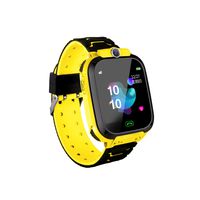 Startview Kids Smart Watch GPS Tracker, IP67 Waterproof Smartwatch, with LBS Locator Tracker SOS Calls Clock (Yellow, One Size)
