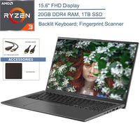 2020 ASUS VivoBook 15 15.6" FHD Laptop Computer, AMD Ryzen 3 3200U (Beats i5-7200U) Up to 3.5GHz Processor, 20GB DDR4, 512GB SSD, AC WiFi, Windows 10 + EST Accessories