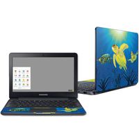 Mightyskins Skin Compatible with Samsung Chromebook 3 11.6" - Turtle Dreams | Protective, Durable, and Unique Vinyl Decal Wrap Cover | Easy to Apply, Remove, and Change Styles | Made in The USA
