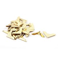 Saim Book Notebook Photo Album Corner Protector Cover Guard,Gold Tone,24 Pcs