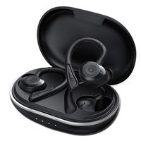 Sports Wireless Earbuds Muzili Bluetooth 5.0 Earphones IPX7 Waterproof Headphones 36h Play Time in Ear with Charging Case and Mic, Super-Stable Connection for Climbing Hiking for iOS Android, Black