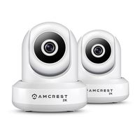 2-Pack Amcrest UltraHD IP3M-941W 2K (3MP/2304TVL) WiFi IP Camera w/Pan/Tilt, Dual Band 5ghz/2.4ghz, 90 Degree FOV (White)
