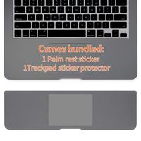 MMDW Palm Rest Cover Skin with Trackpad Protector Compatible New 13 Inch MacBook Pro Model A1706 A1989 with Touch Bar, 2018 2017 or 2016 Released (Space Gray)